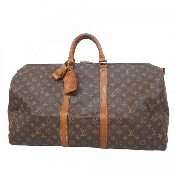 LOUIS VUITTON Brown Monogram Keepall Bandouliere 55 Boston Bag - Picture 1 of 16